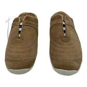 SPORT-I-QUE Donald Pliner Brown Suede Slip On Mule Shoes Women US 7